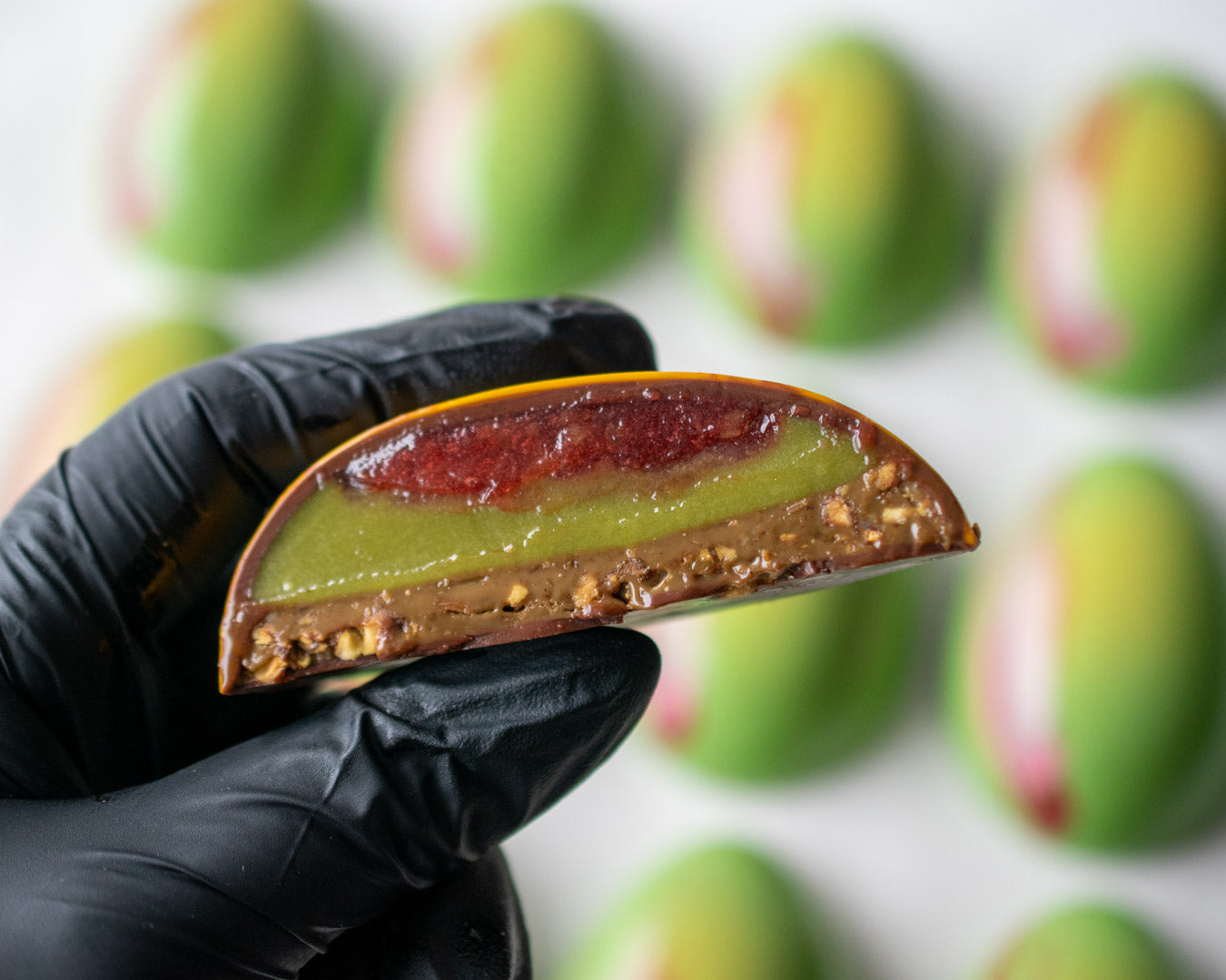 Pistachio Roseberry Mini Filled Egg